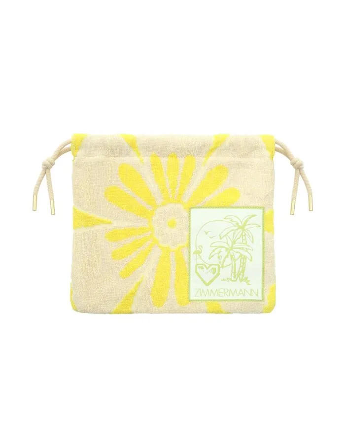 Zimmermann Bags Towelling Drawstring Pouch Yellowcream 8211 Women