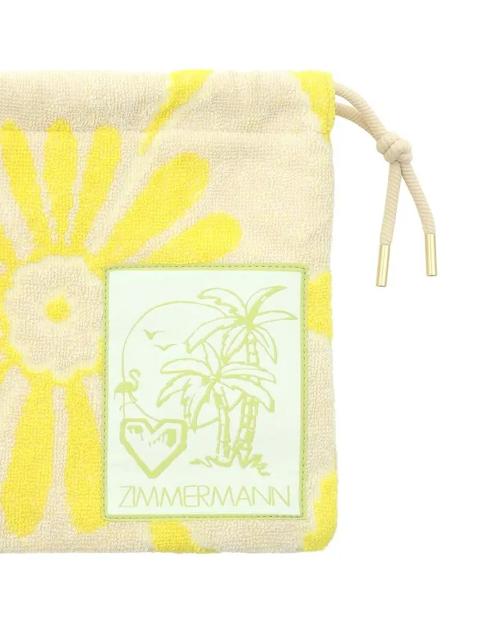 Zimmermann Bags Towelling Drawstring Pouch Yellowcream 8211 Women
