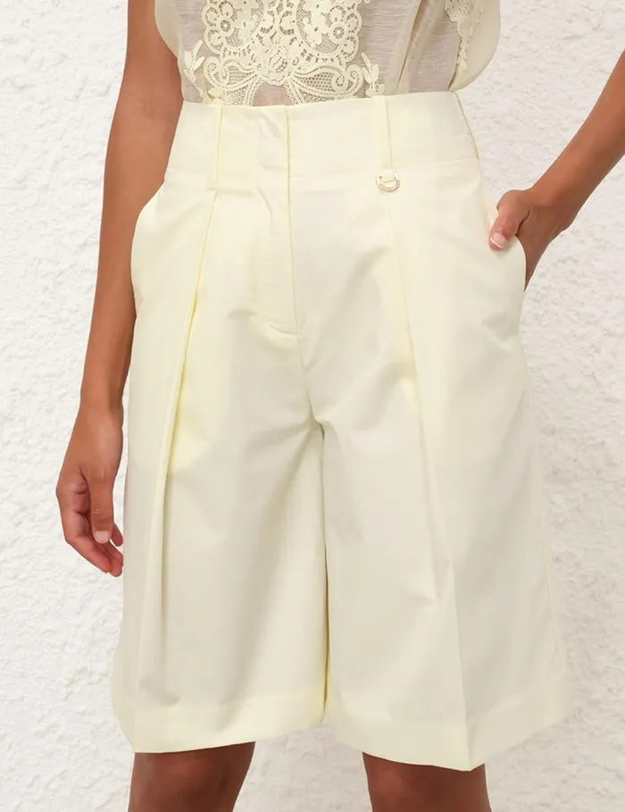 Zimmermann Clothing Harmony Slouchy Short Lemon 8211 Women