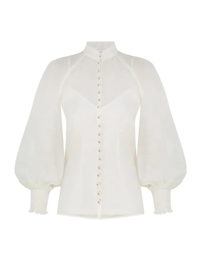 Zimmermann Clothing Natura Blouse Natural 8211 Women