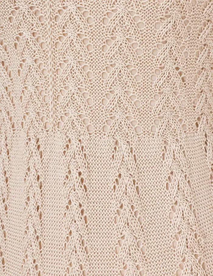 Zimmermann Clothing Natura Knit Lace Dress Natural 8211 Women