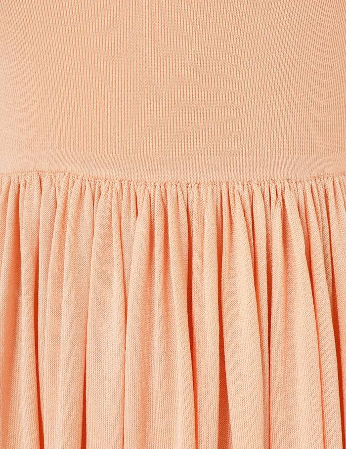 Zimmermann Clothing Natura Metallic Scoop Dress Peach 8211 Women