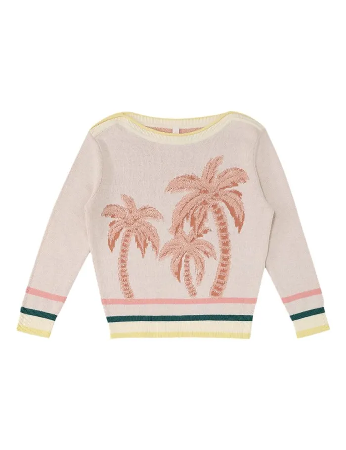 Zimmermann Clothing Ottie Jacquard Sweater Multi 8211 Kids