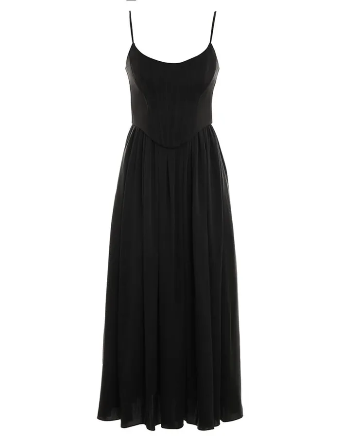 Zimmermann Clothing Silk Corset Dress Black 8211 Women