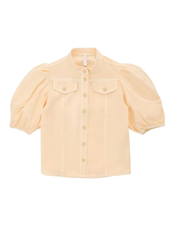 Zimmermann Denim August Utility Denim Top Macaroon 8211 Kids