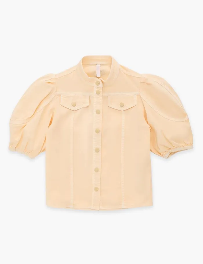 Zimmermann Denim August Utility Denim Top Macaroon 8211 Kids