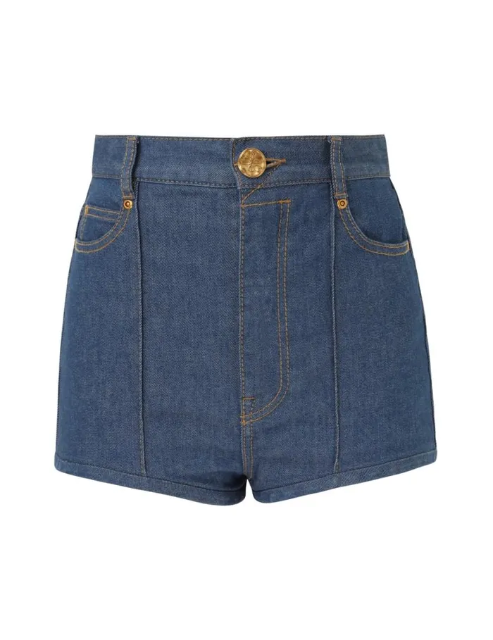 Zimmermann Denim Matchmaker Denim Dance Short Railway Blue 8211 Women