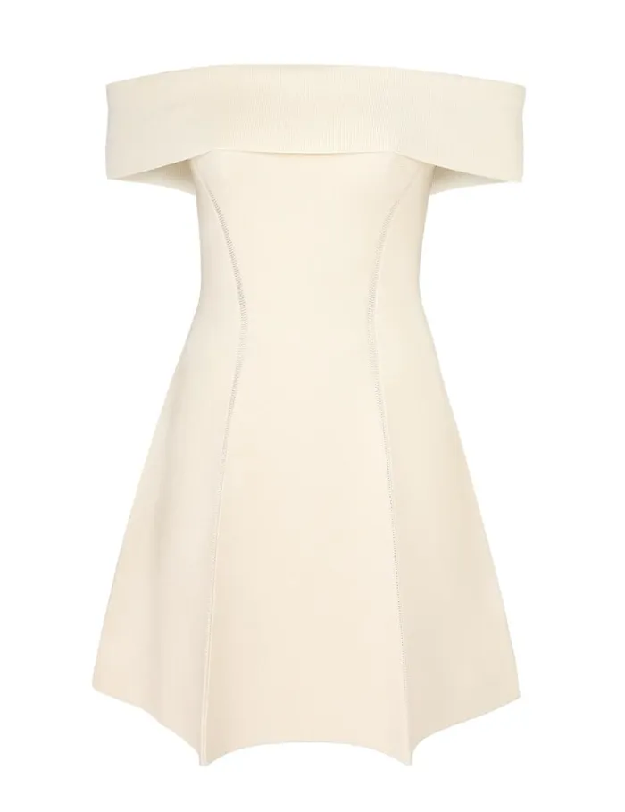 Zimmermann Dresses Matchmaker Knit Panelled Mini Cream 8211 Women