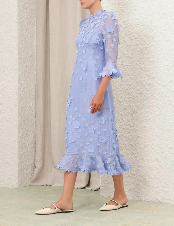 Zimmermann Dresses Matchmaker Lift Off Midi Jacaranda 8211 Women