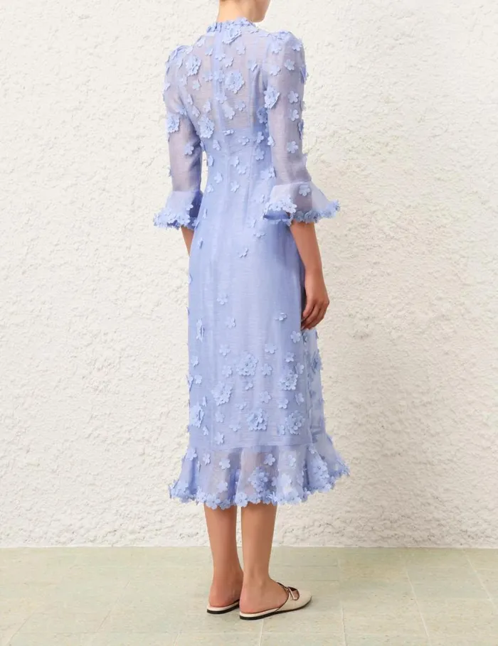 Zimmermann Dresses Matchmaker Lift Off Midi Jacaranda 8211 Women