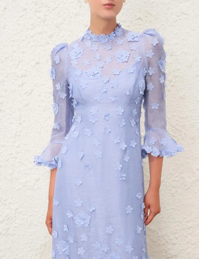 Zimmermann Dresses Matchmaker Lift Off Midi Jacaranda 8211 Women