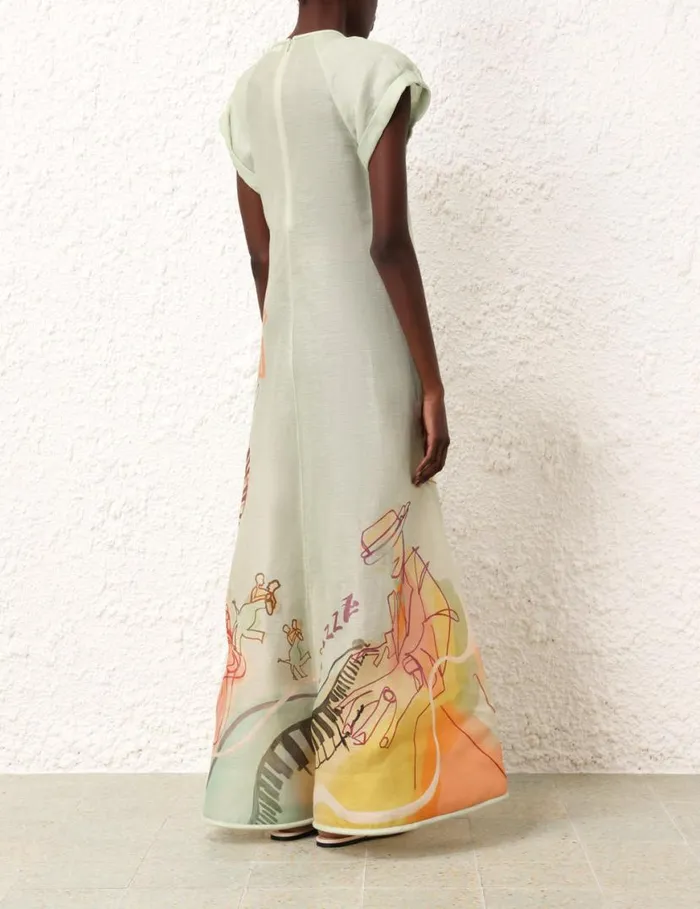 Zimmermann Dresses Matchmaker Poster V Neck Dress Poster Print 8211 Women