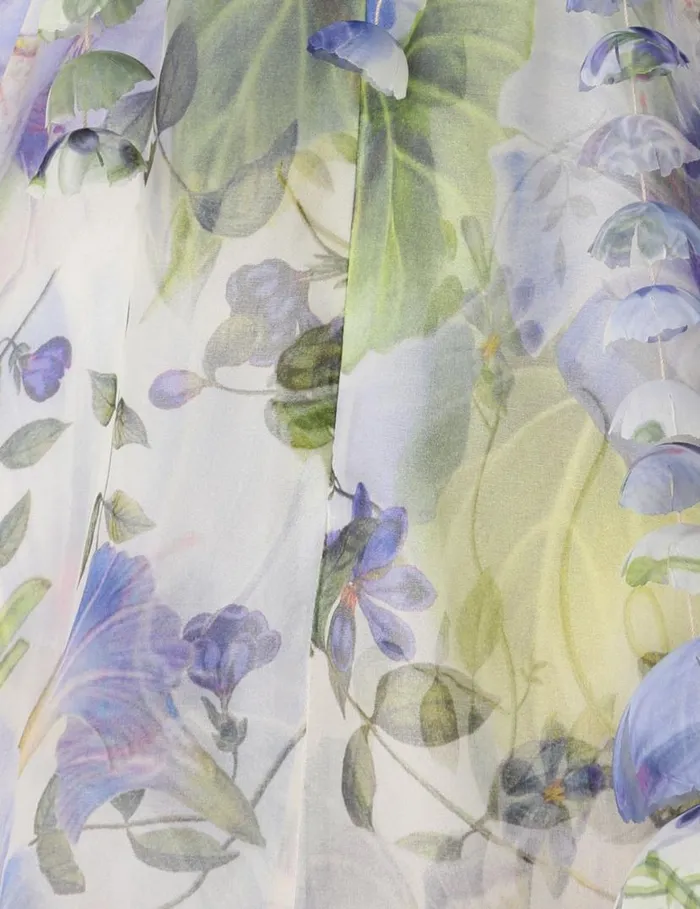 Zimmermann Dresses Natura Flower Midi Dress Blue Floral 8211 Women