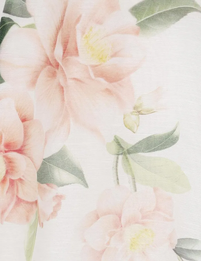 Zimmermann Dresses Natura Liftoff Flower Midi Ivory Camellia 8211 Women