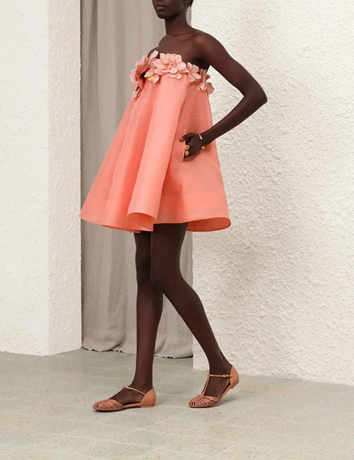 Zimmermann Dresses Natura Strapless Mini Coral 8211 Women