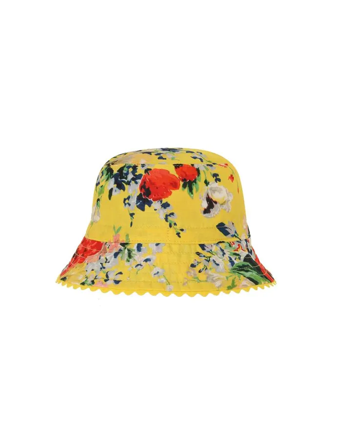 Zimmermann Hats Kids Bucket Hat Yellow Floral 8211 Kids