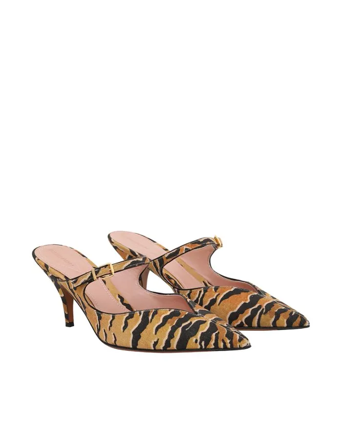 Zimmermann Heels Zimmermann Aura Mule 65 Tan Tiger 8211 Women