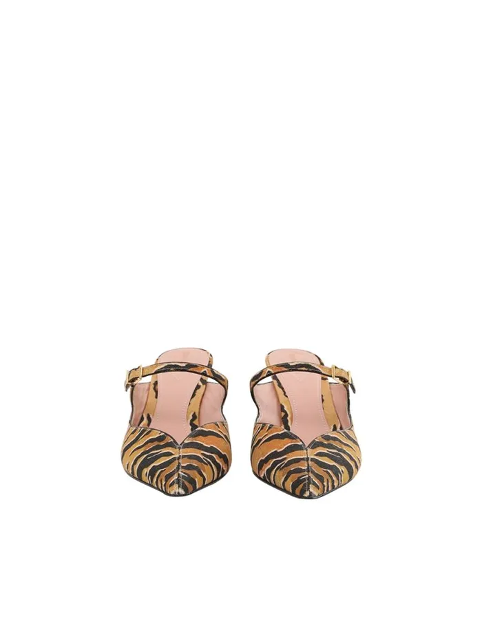 Zimmermann Heels Zimmermann Aura Mule 65 Tan Tiger 8211 Women