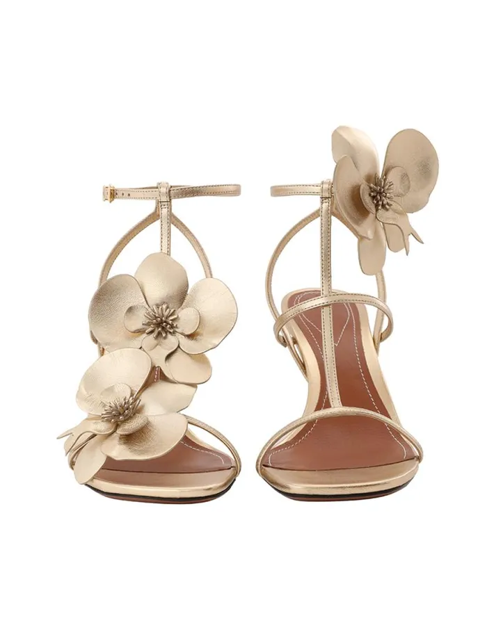 Zimmermann Heels Zimmermann Orchid Sandal 85 Gold 8211 Women