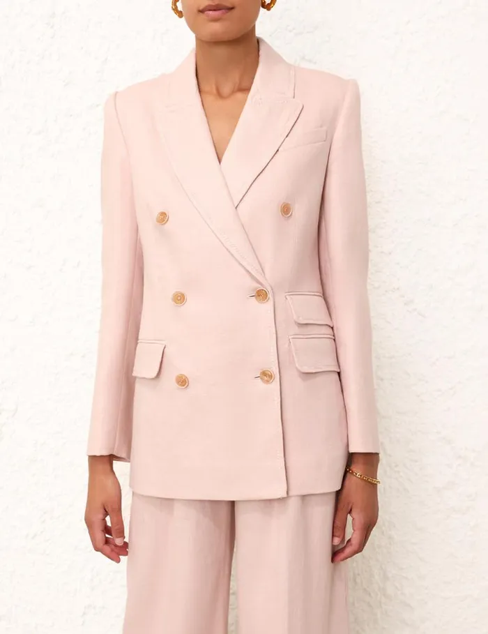 Zimmermann Jackets and Coats Matchmaker Tailored Jacket Blush 8211 Women