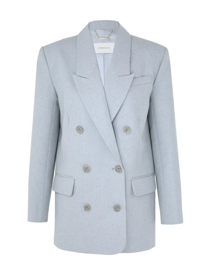 Zimmermann Jackets and Coats Natura Melange Jacket Chambray 8211 Women