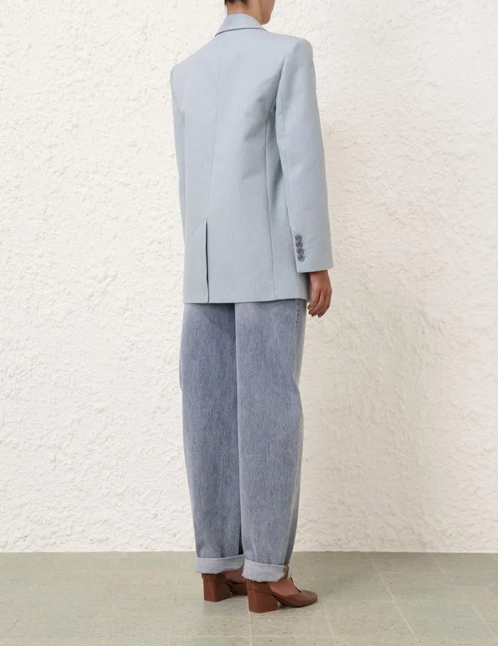 Zimmermann Jackets and Coats Natura Melange Jacket Chambray 8211 Women