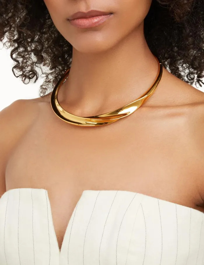 Zimmermann Jewellery Paint Stroke Choker Gold 8211 Women
