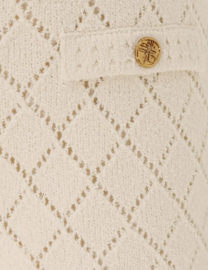 Zimmermann Knitwear Matchmaker Pointelle Shorts Cream 8211 Women