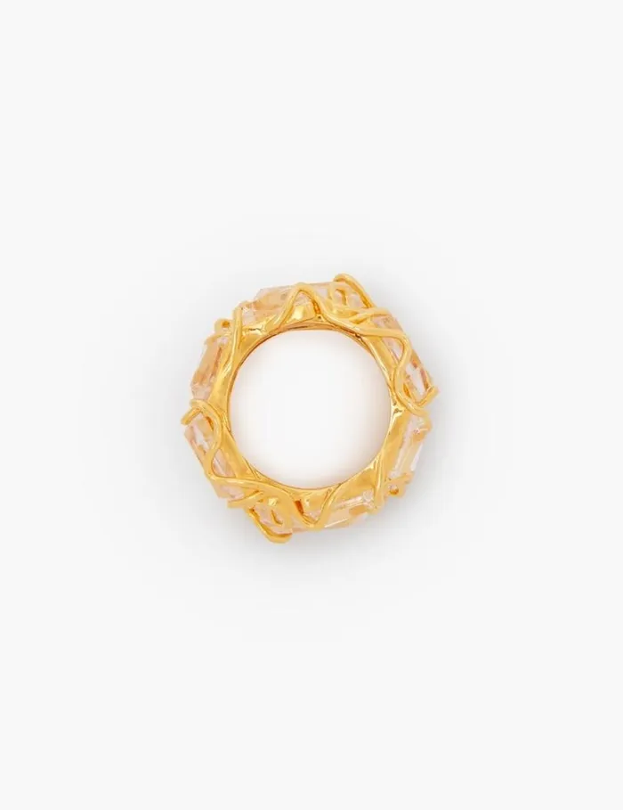 Zimmermann Rings Crystal Swirl Ring Goldtransparent Quartz 8211 Women