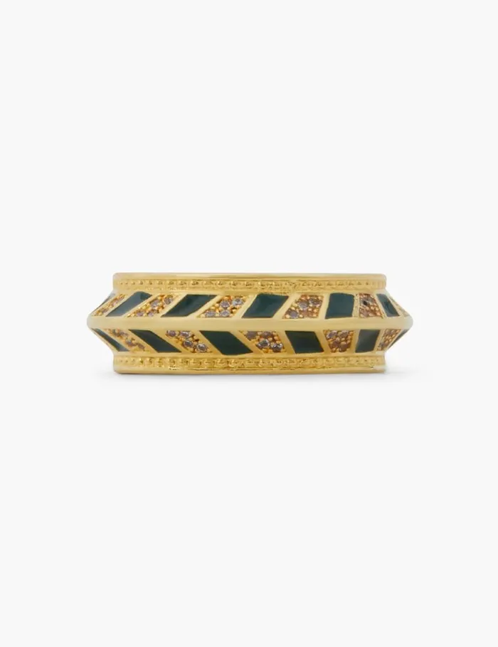 Zimmermann Rings Zimmemorabilia Band Ring Goldgreen 8211 Women