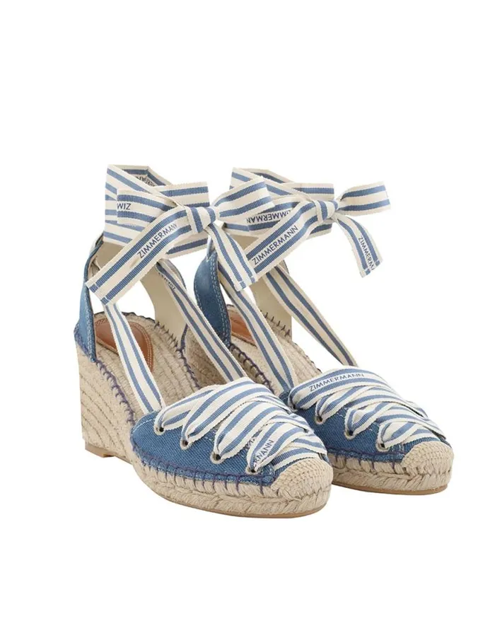 Zimmermann Sandals Zimmermann Sol Espadrille 95 Denim 8211 Women