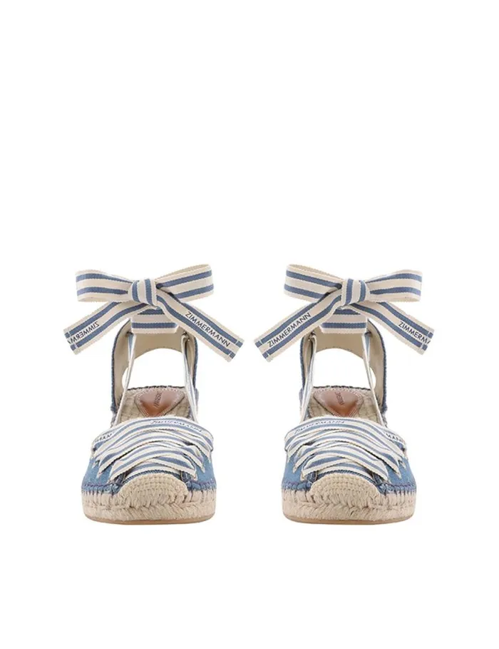 Zimmermann Sandals Zimmermann Sol Espadrille 95 Denim 8211 Women