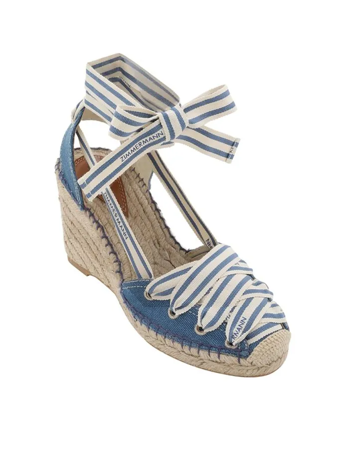 Zimmermann Sandals Zimmermann Sol Espadrille 95 Denim 8211 Women