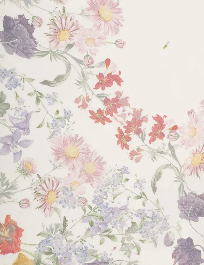 Zimmermann Scarves Printed Silk Square 70 Ivory Wild Flowers 8211 Women