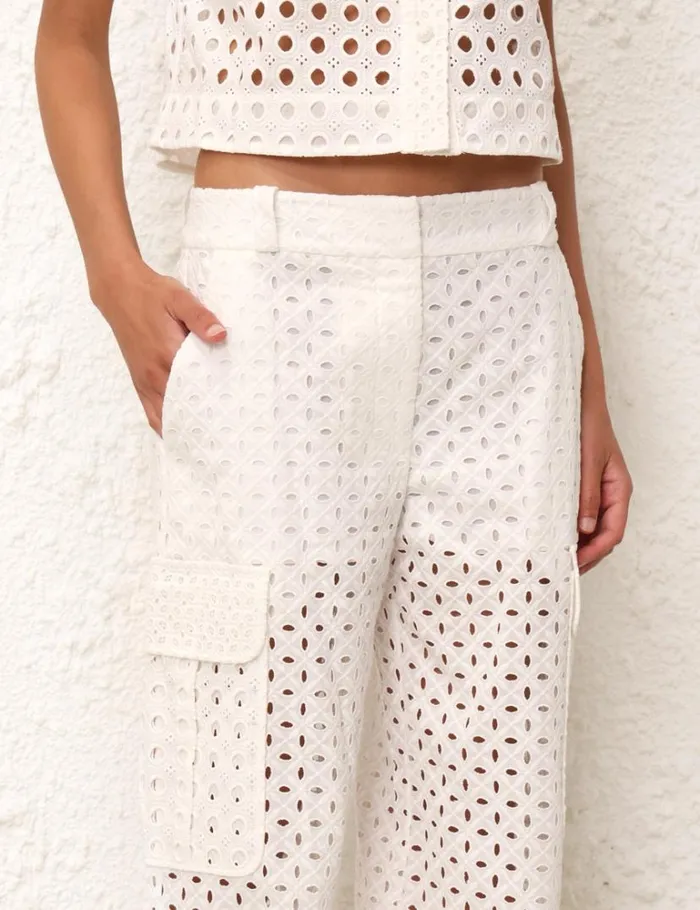 Zimmermann Shorts and Pants Matchmaker Anglaise Pant Ivory 8211 Women