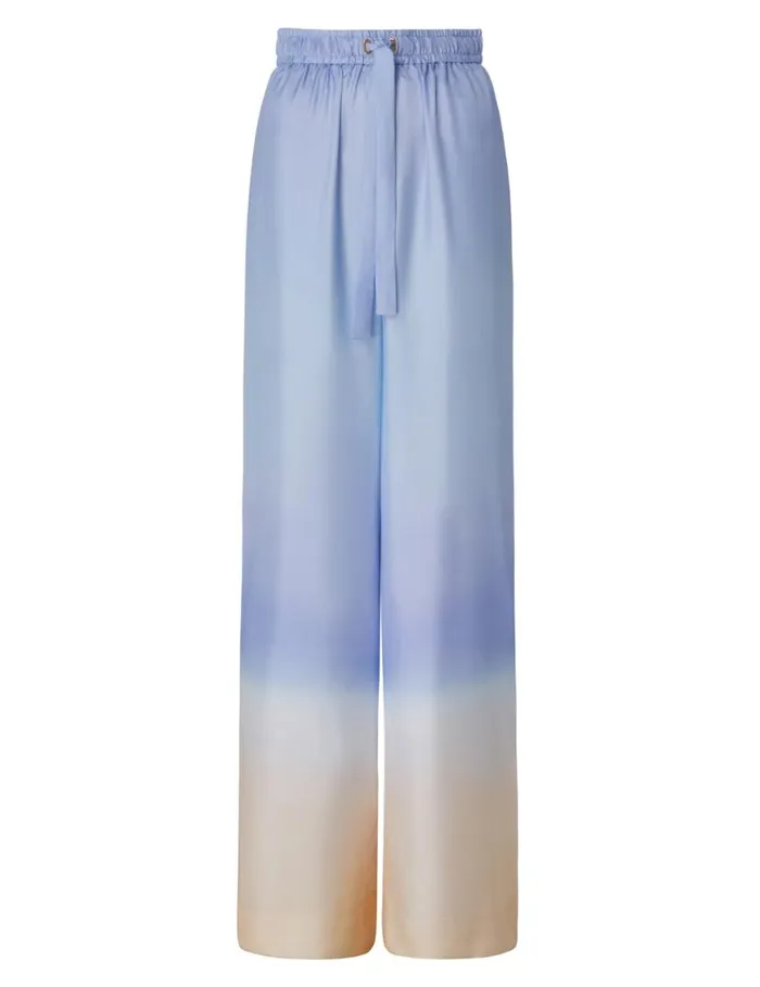 Zimmermann Shorts and Pants Natura Draw Waist Pant Blue Fields 8211 Women