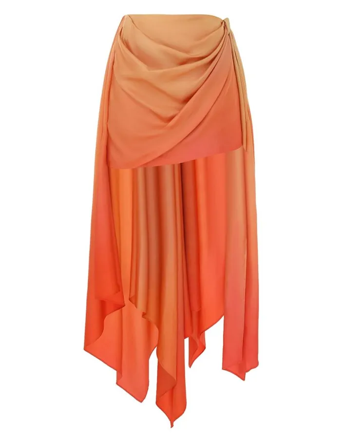 Zimmermann Skirts Tranquillity Scarf Mini Skirt Red Fields 8211 Women