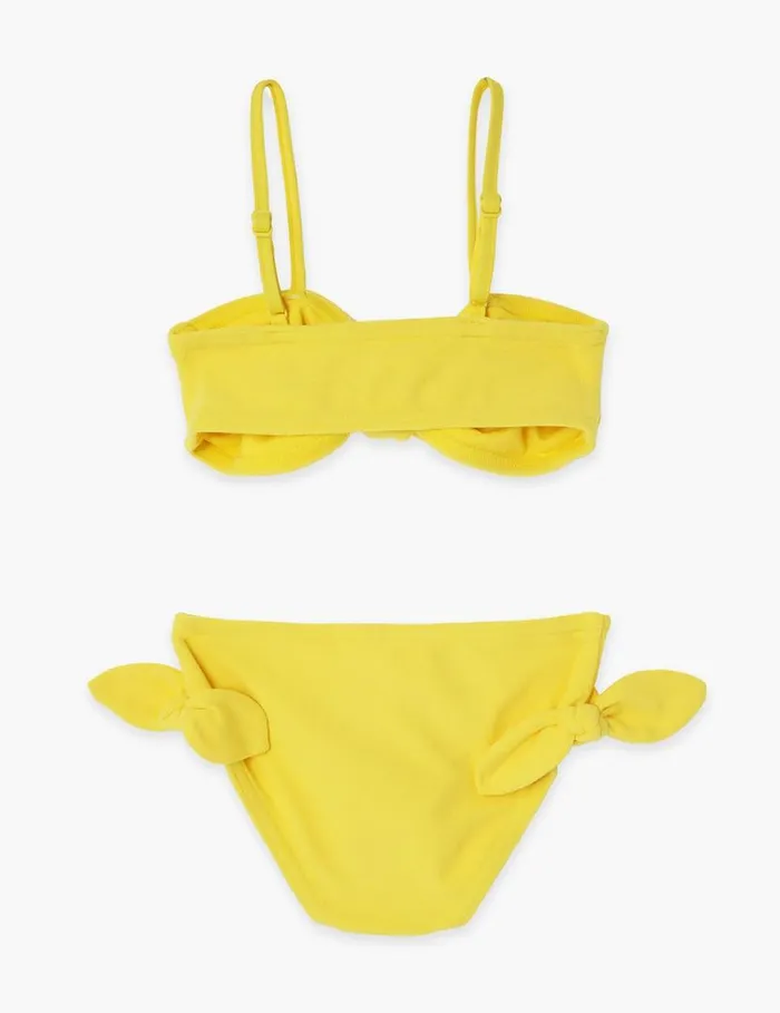 Zimmermann Swimwear Pop Terry Tie Bikini Yellow 8211 Kids