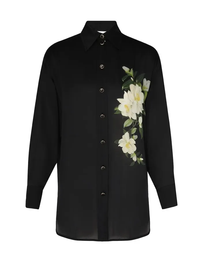 Zimmermann Tops Harmony Manstyle Shirt Black Magnolia 8211 Women