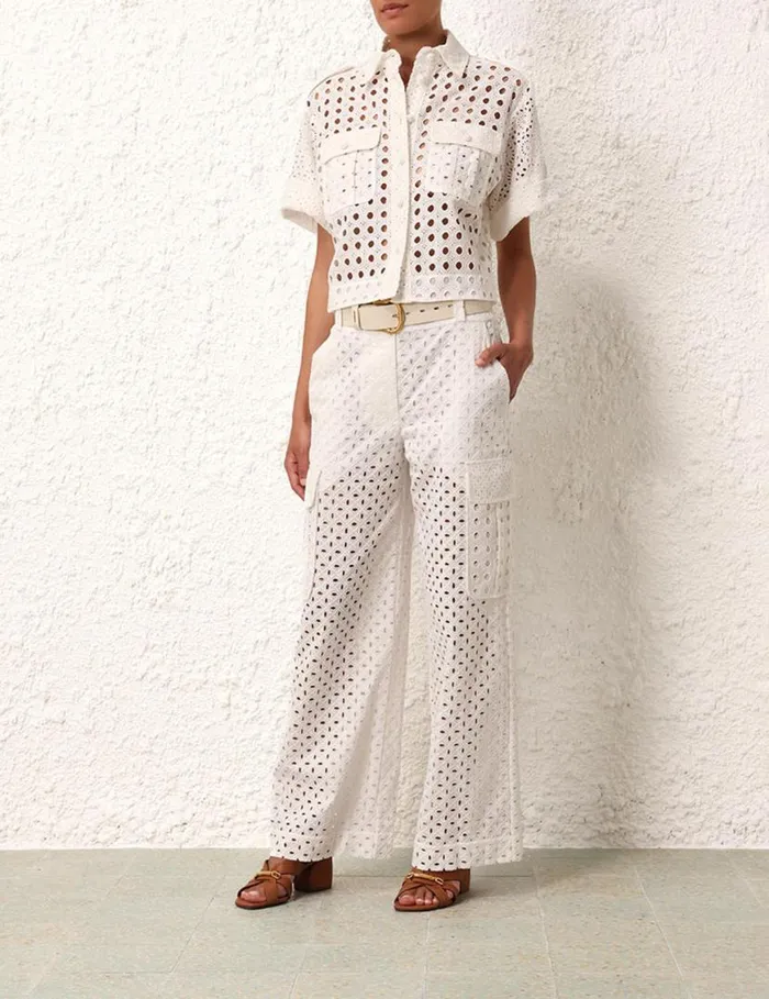 Zimmermann Tops Matchmaker Anglaise Shirt Ivory 8211 Women