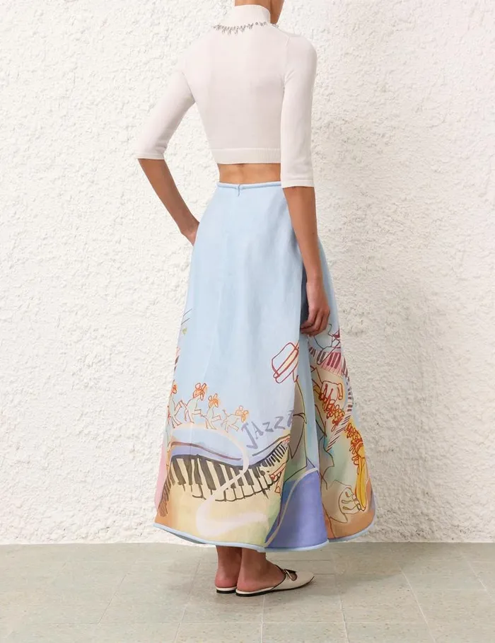 Zimmermann Tops Matchmaker High Neck Crop Top Parchment 8211 Women