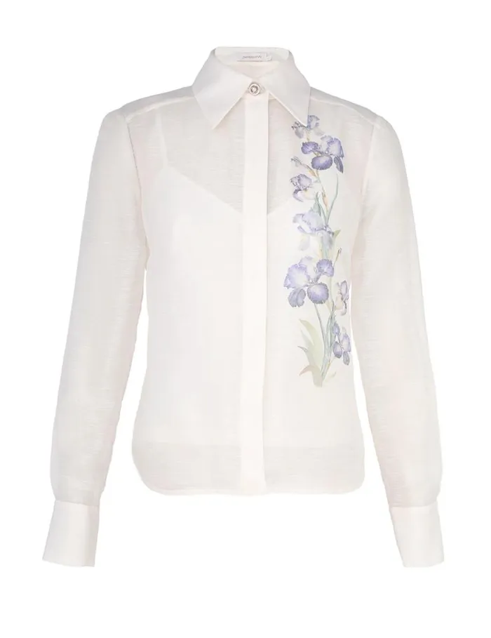 Zimmermann Tops Natura Body Shirt Blue Iris 8211 Women